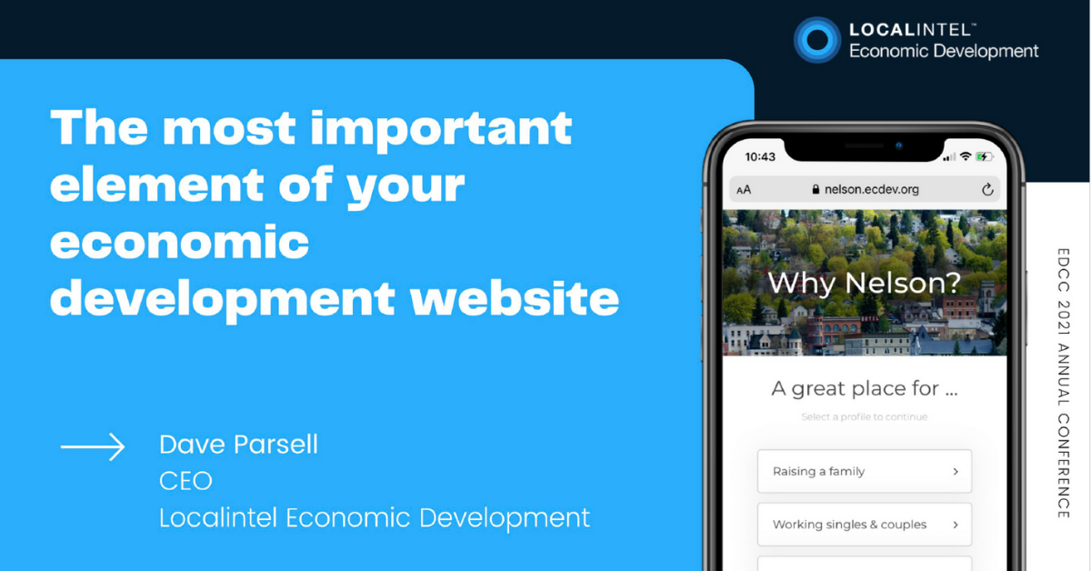 Economic Development Market Place: Breakout 4: The Most Important Element of Your Economic Development Website